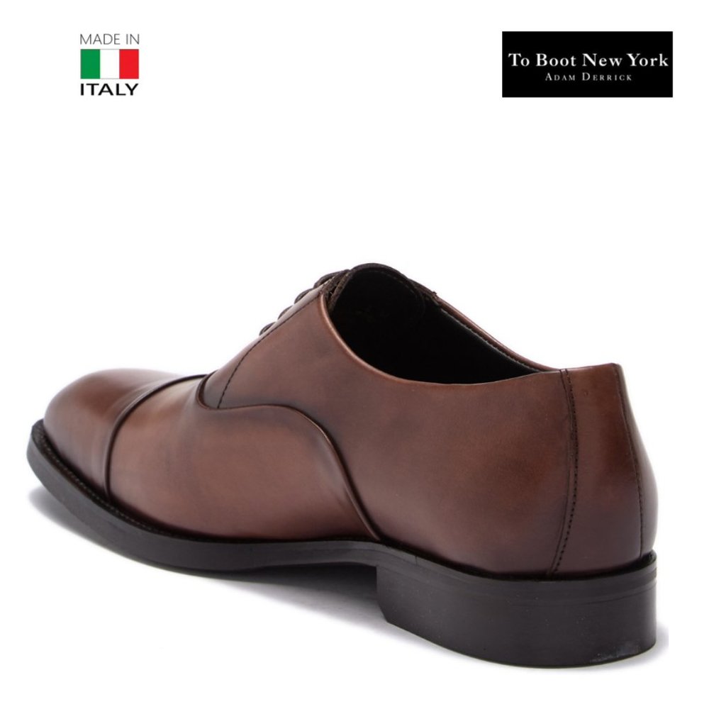 To Boot New York Brown Leather Men's Oxford - Picture 2 of 8